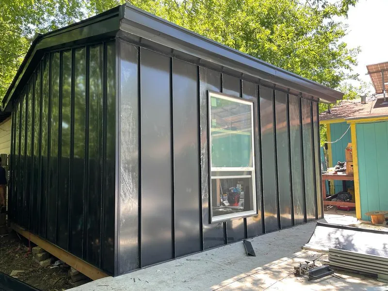 Black standing seam metal wall panels for Metal Roof Installation in Sugarmill Woods